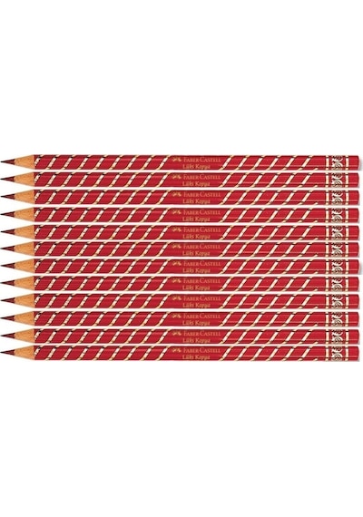Faber-castell Lüks Kopya Kalemi Kırmızı 12 Li Kırmızı