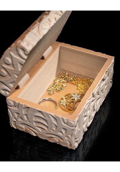 Özel İşlemeli Mücevher Ve Takı Kutusu 10x8x6 Cm