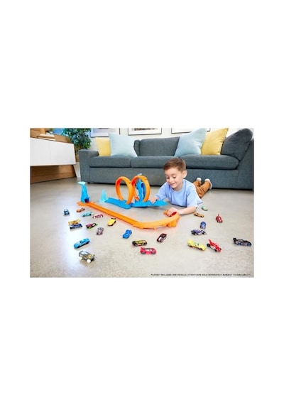 Hot Wheels Track Creator Triple Loop Kit, Jdw39