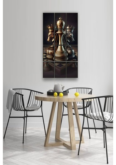 12 Parça Satranç Çerçeve Görünümlü Mdf Tablo Duvar Süsü Hediyelik Eşya 45cm X 85cm Renkli - 602526223 Renkli 12 Parça Satranç Çerçeve Görünümlü Mdf Tablo Duvar Süsü Hediyelik Eşya 45cm X 85cm Renkli - 602526223 Renkli