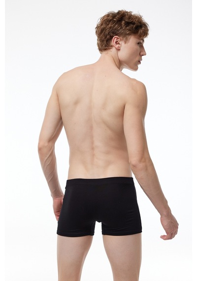 Malabadi Erkek 3'lü Siyah Lacivert Füme Premium Collection Modal Boxer 3m251 Siyah-lacivert-füme