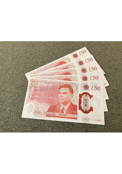 300 ADET 50 STERLİN BANKNOT POUND PARA GEÇERSİZ DÜĞÜN İÇİN PARALA