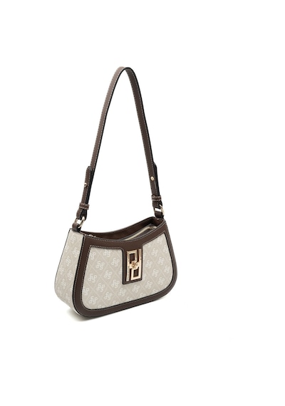 Silver Polo Sp1132 Kadın Çapraz Çanta Monogram Taş-kahve