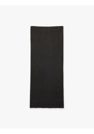 Koton Standart Bel Uzun Triko Kalem Etek Antrasit 6wak70018ht