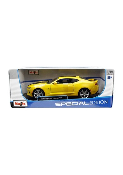 2016 Chevrolet Camaro Ss 1:18 Ölçekli Sarı Renkli 30 Cm Sarı