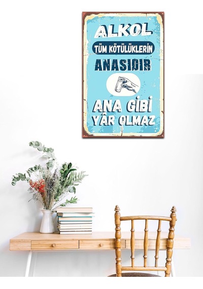 Ahşap Mdf Ana Gibi Yar Olmaz Tasarımlı Tablo Drtr0111