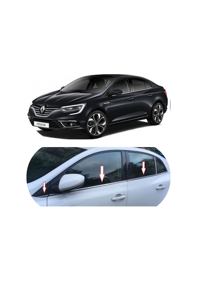 Renault Megane 4 2016-2020 Cam Çıtası 6 Parça P.Çelik