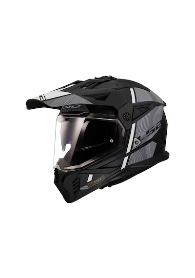 Ls2 Pioneer 2 Hill Kros Motosiklet Kaskı Beyaz - Siyah