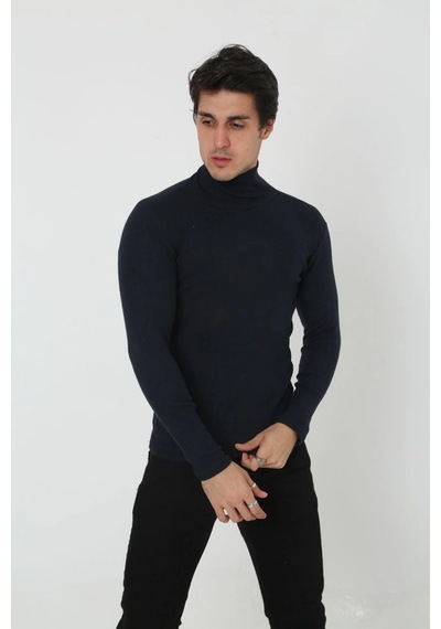 Barlashive Erkek Fitilli Kaşkorse Kumaş Boğazlı Full Likralı Slimfit Body - Siyah Çok Renkli