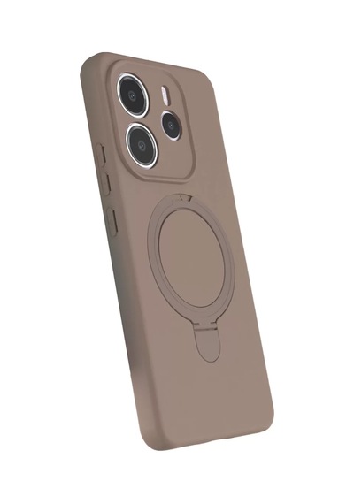 Newface Xiaomi Redmi Note 14 4g Regal Magsafe Standlı Kapak - Çöl Titanyum Bej