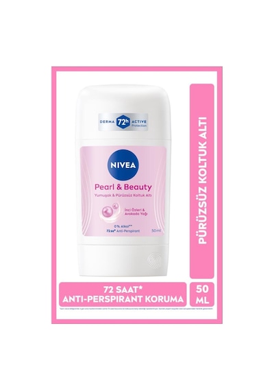NIVEA Pearl & Beauty 72 Saat Kadın Stick Deodorant 50 ML