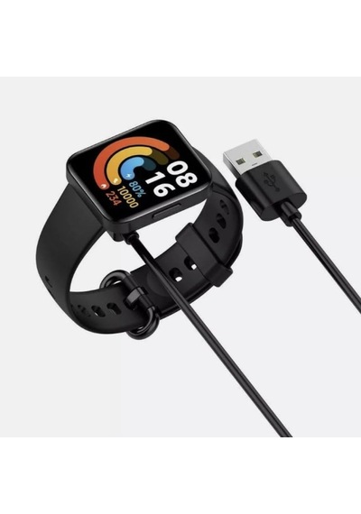 Caseonn Xiaomi Redmi Watch 2 Lite Manyetik Usb Hızlı Şarj Kablosu Siyah