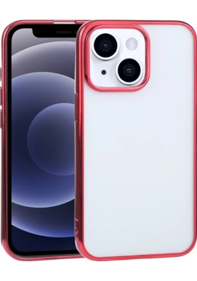İphone 13 Mini 5.4inç Lazer Kaplama Renkli Kenar Şeffaf Kılıf- 5775 Mh-hs1409-9295