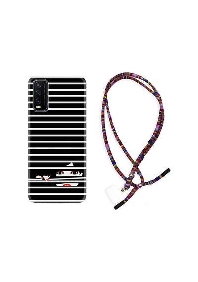 Vivo Y11S Kılıf Rasta Boyun Askılı Light My Fire 1366