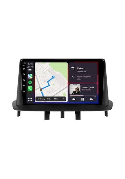 Renault Megane 2009-2015 Android Multimedya Carplay Android Auto Navigasyon Kameralı 8gb Ram 64gb 9"
