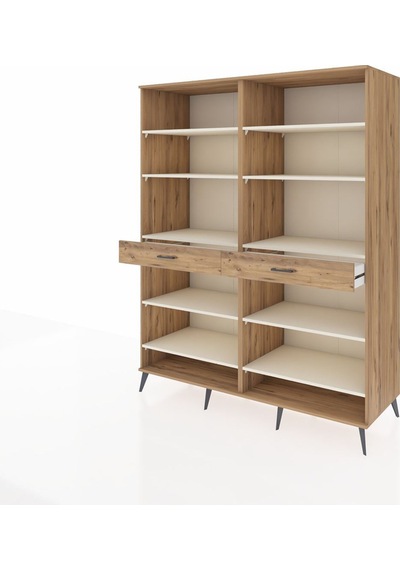 Kronos Gardrop 10 Raflı 2 Çekmeceli 176x59x221 Çam-aytaşı/çam Beyaz Kronos Gardrop 10 Raflı 2 Çekmeceli 176x59x221 Çam-aytaşı/çam Beyaz