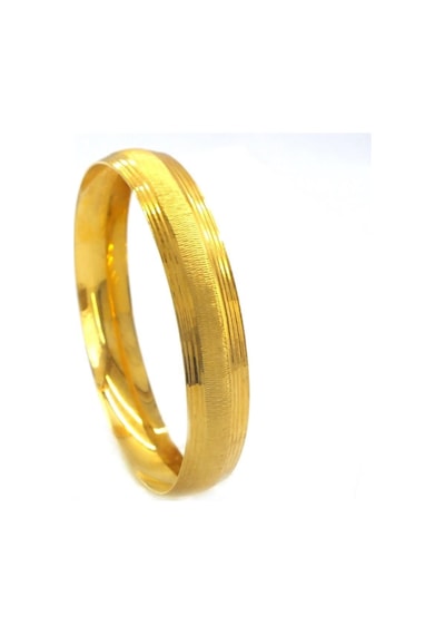 Altın Kaplama Dikey Çizgili 1 Cm Bilezik Blz-3067 Altın