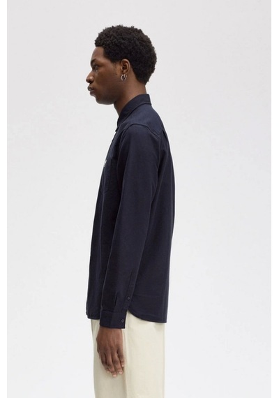 Fred Perry Erkek Lacivert Logolu Oxford Gömlek Çok Renkli