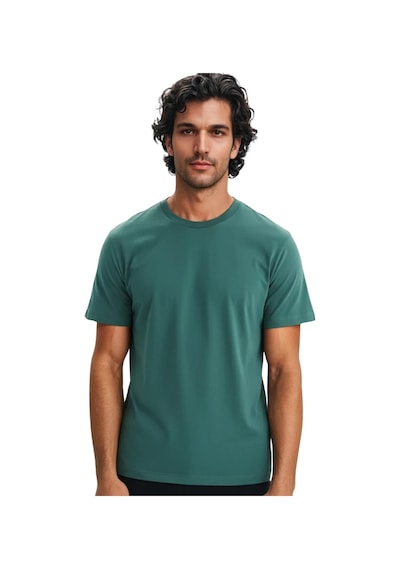 Ar-ma Erkek Regular Fit Pamuk Süprem Basic Bisiklet Yaka Tişört Y31344408002 Yeşil L