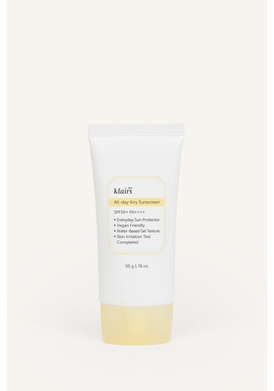 Defacto Dear Klairs All Day Airy Sunscreen Spf 50 Pa Hafif Dokulu Su Bazlı Filtreli Güneş Kremi 50gr I1979axnsyl1