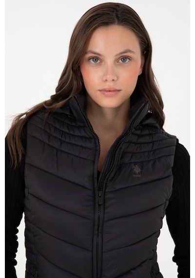 U.s. Polo Assn. Kadın Siyah Yelek Dokuma 50289555-vr046 Siyah