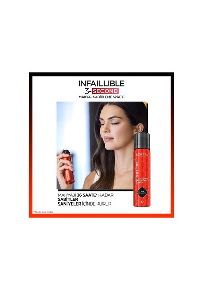 L'oréal Paris Infaillible 3-second Makyaj Sabitleme Spreyi 150 Ml Profesyonel Etki