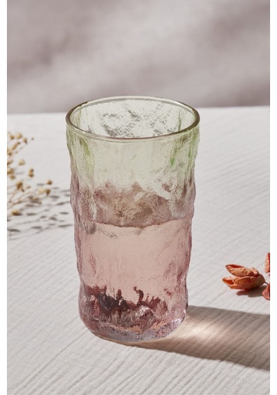 Karaca  Glacier Meşrubat Bardağı Kırmızı Yeşil 383 ml