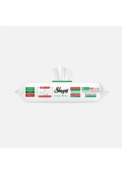 Sleepy Easy Clean Yer Temizlik Havlusu Beyaz Sabun