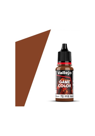18 Ml. Grunge Brown Game Color Serisi Maket Boyası, Vallejo 72115 Standart