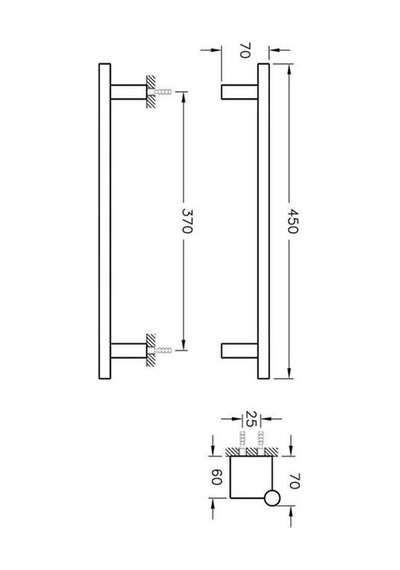 A44432 Artema Diagon Havluluk, Krom