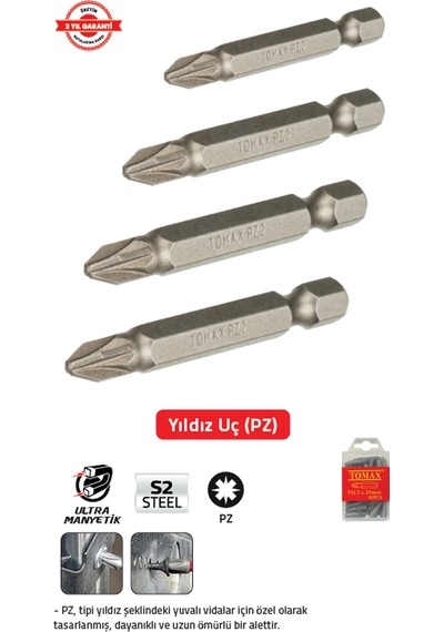 Tomax Bits Uç Pz 2 X 25 Mm 60 Adet