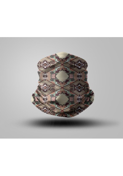 Buffalo Kahverengi Desenli Bandana Siyah