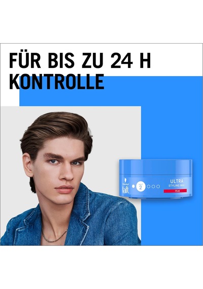 Schwarzkopf Ultra Wax No.2 Parlak Görünüm Sağlayan Saç Şekillendirici Wax 75 Ml