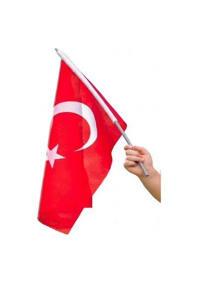 Raşel Bez Bayrak Sopalı 30x45 - 2 Adet 30 x 45 cm