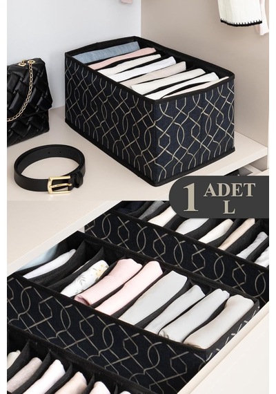 Elegant Akordiyon Çekmece İçi Düzenleyici Organizer 1 Adet, Large Genel