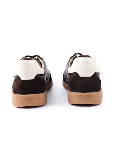 Tuna Hakiki Deri Kahverengi Erkek Sneaker - S2931 Kahverengi
