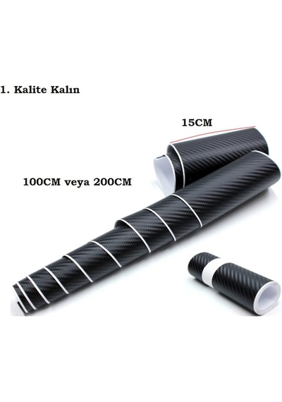 Polimer Karbon Fiber Folyo Yapıştırması 15 X 100 Cm