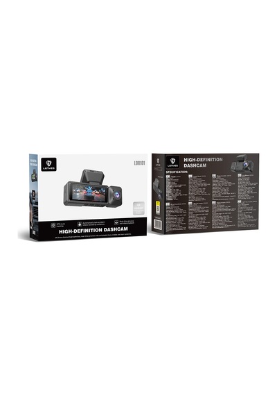 Lenyes Ldr101 4k Ultra Hd Wifi Destekli Akıllı Ön Ve Arka Araç İçi Kamera Siyah