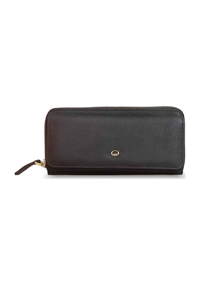 Guard Mat Kahverengi Hakiki Deri Kadın Cüzdanı P1263 Kahverengi