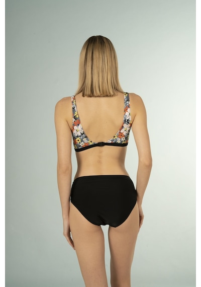 Estiva Desenli Luplu Toparlayıcı Bikini Takımı - Çiçek