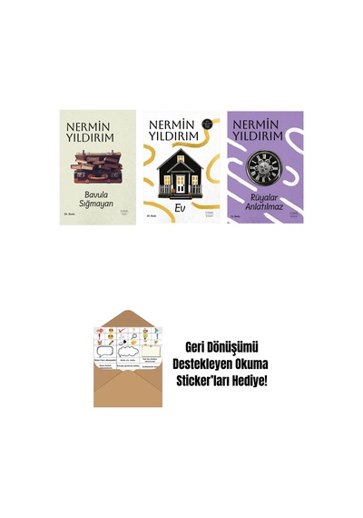 Bavula Sığmayan Ciltli + Ev + Rüyalar Anlatılmaz + Okuma Sticker'ları