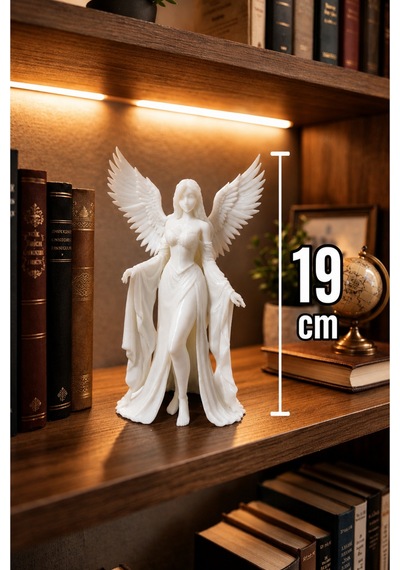 Dekoratif Melek Figürleri Çoklu Renk Varyantlı 19 Cm