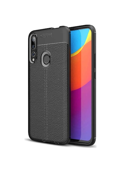 Huawei Honor 9X Kilif Niss Tam Korumali Lüx Deri Kapak Silikon 469057004
