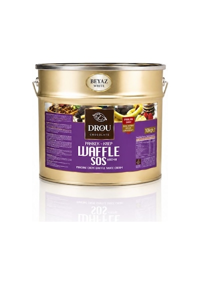 Callei Drou Eko Beyaz Waffle Krep Pankek Sos 10 Kg