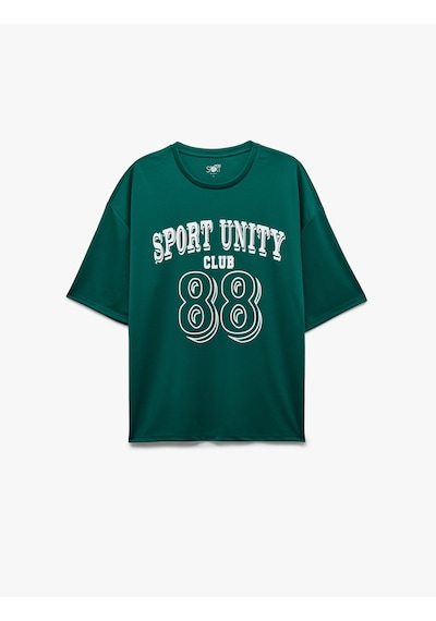 Koton Yarım Kollu Bisiklet Yaka Kolej Baskılı Oversize Spor Tişört Yeşil 5sam10135nk Yeşil Koton Yarım Kollu Bisiklet Yaka Kolej Baskılı Oversize Spor Tişört Yeşil 5sam10135nk Yeşil
