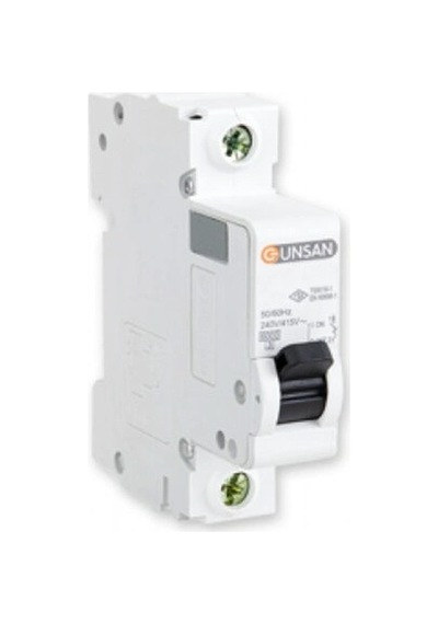 1 Adet Günsan 1x10 A B Tipi 6ka W Otomat Sigorta Os3b160-10