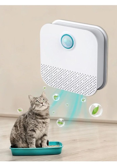 Mega Paket Büyük Boy Kedi Tuvaleti+kedi Koku Giderici+mama Su Kabı Yeşil