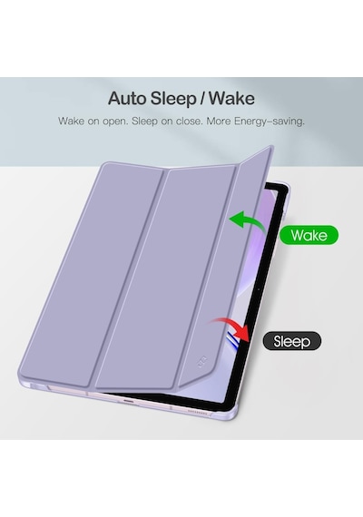 Samsung Uyumlu Galaxy S10 Fe+ Plus 13.1inç Kılıf Flip Cover Kalem Bölmeli Pc Case Kapaklı