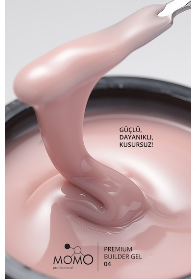 Momo Professional Premium Builder Gel Protez Tırnak Jeli No.04 Bej 55 gr