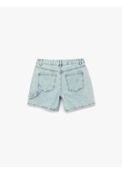 Koton Pamuklu Chino Cepli Rahat Kalıp Düğmeli Mini Denim Şort Açık İndigo 5sal40313md Açık İndigo Koton Pamuklu Chino Cepli Rahat Kalıp Düğmeli Mini Denim Şort Açık İndigo 5sal40313md Açık İndigo